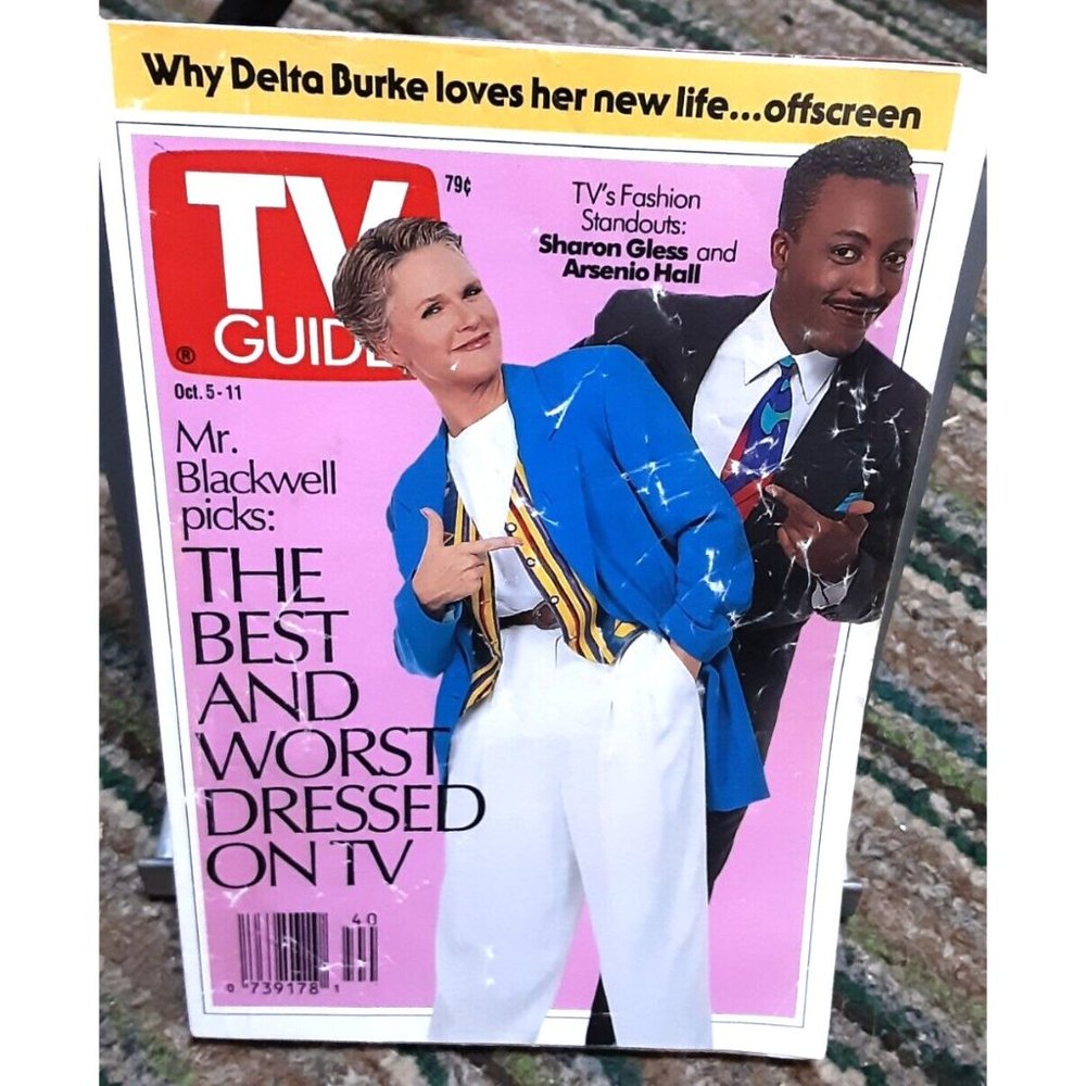 TV Guide October 1991 Sharon Gless Arsenio Hall Detroit ED